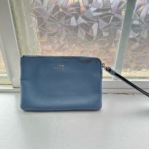 Coach corner zip wristlet